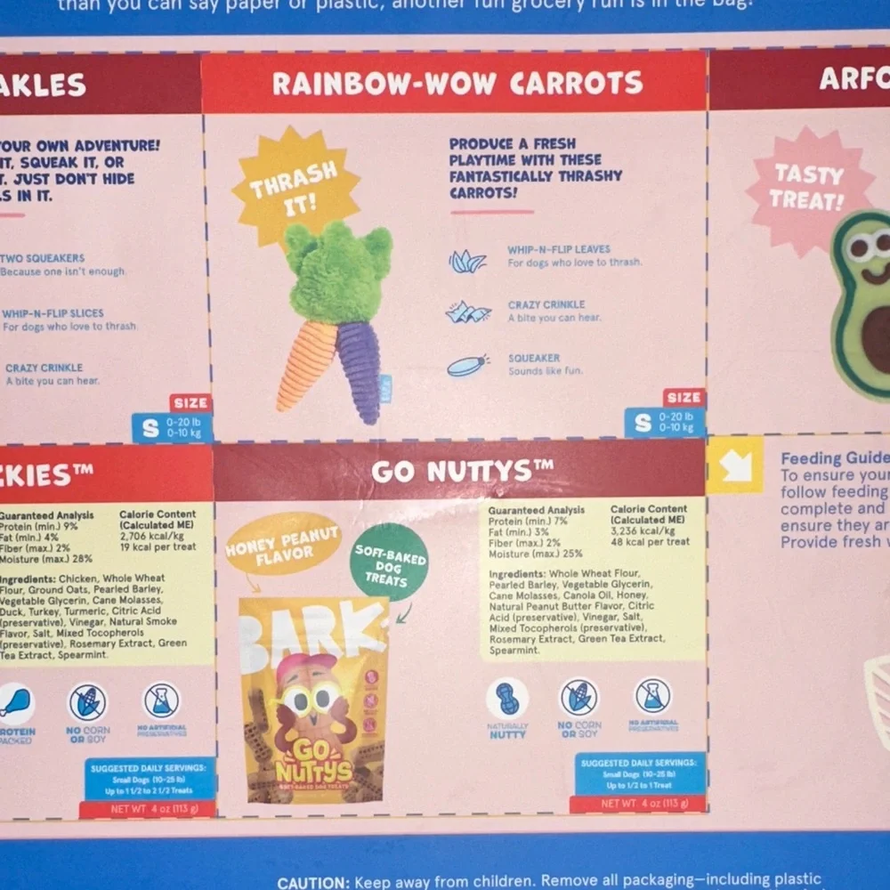 Bark Beg-N-Bag Grocery Play Set – Pink & Blue